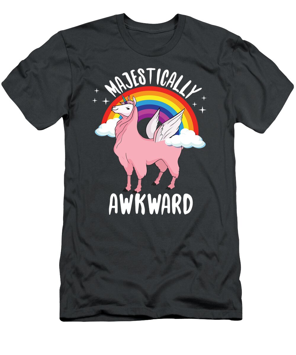 Majestically Awkward Cute Llamacorn Llama Unicorn Aarish Doaa T-Shirt