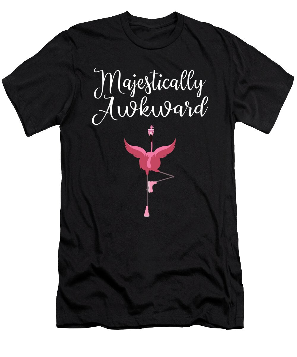 Majestically Awkward Flamingo Animal Lover Gift Haselshirt T-Shirt