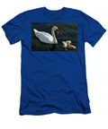 Male Mute Swan Feeding Three Cygnets Reimar Gaertner T-Shirt
