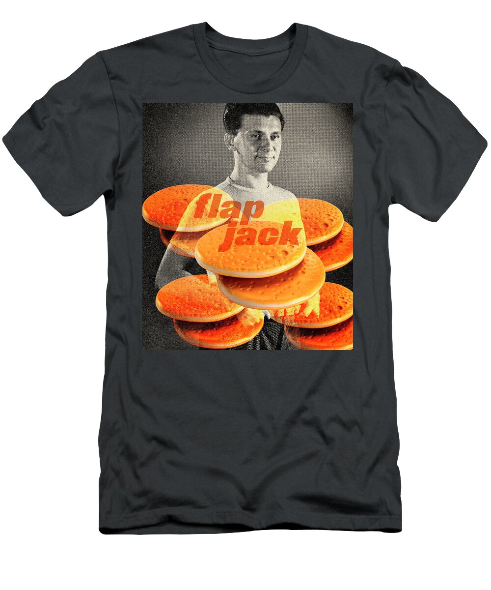 Man and Flap Jacks Csa Images T-Shirt