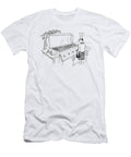 Man Cooking a Single Sausage on a Very Large Barbeque Joseph Farris No Index T-Shirt