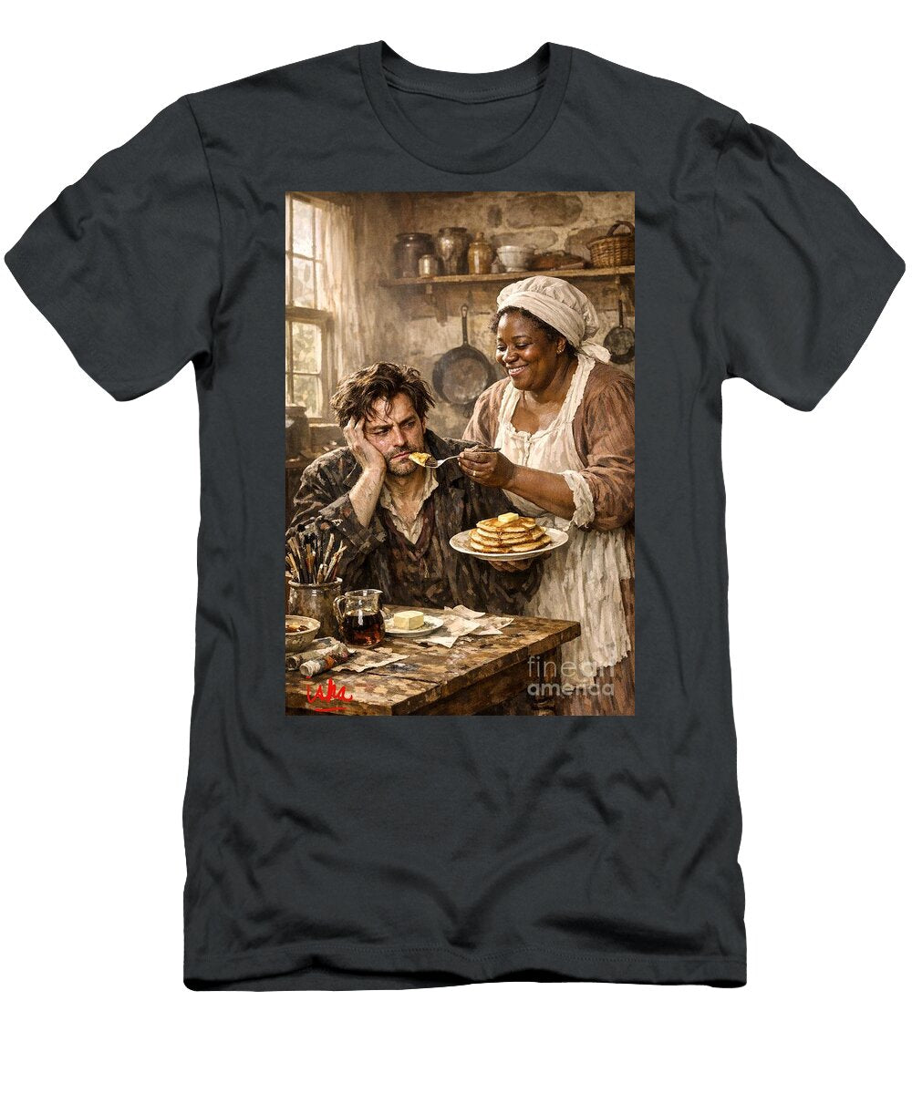 Man Grumpily Accepting Pancake Gerhardt Isringhaus T-Shirt