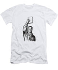 Man Holding Up a Book Csa Images T-Shirt