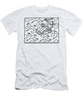 Man on a Flying Machine Amongst a Flock of Birds Ellis Nadler T-Shirt
