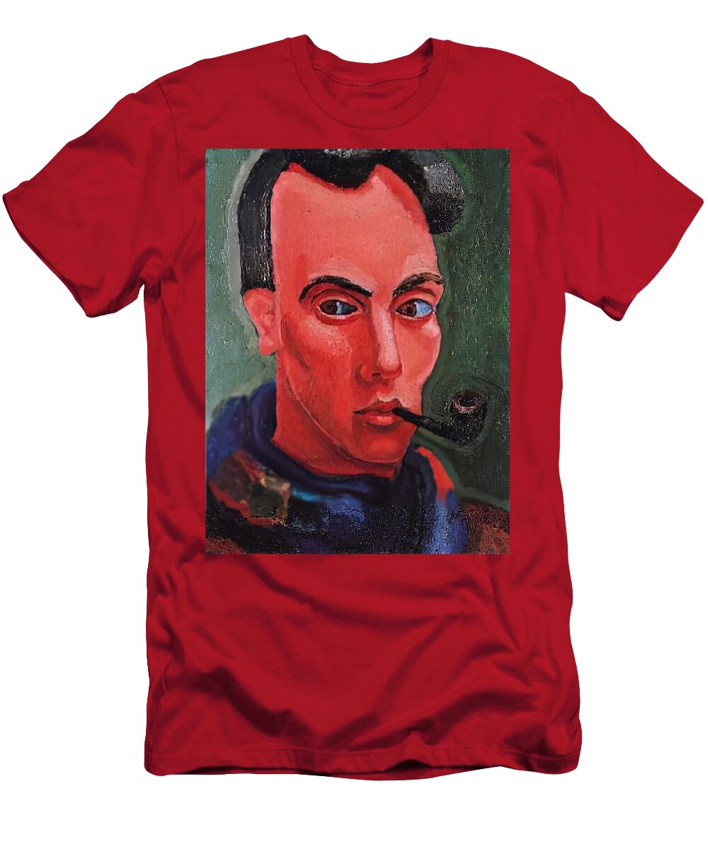 Man with Pipe Portraitself Portrait 1939 Mario Eloy T-Shirt