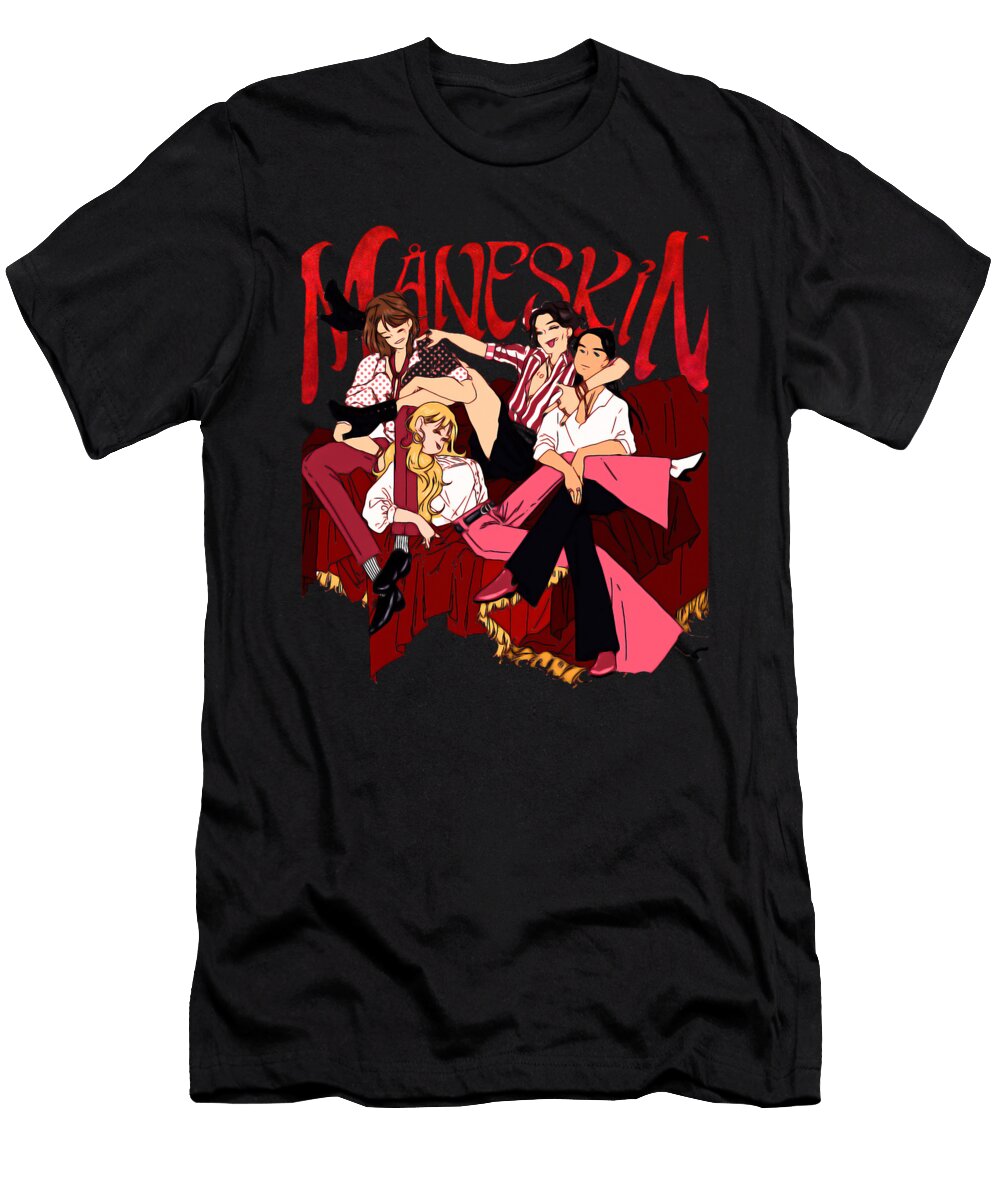 Maneskin Atwork Merrie Clark T-Shirt