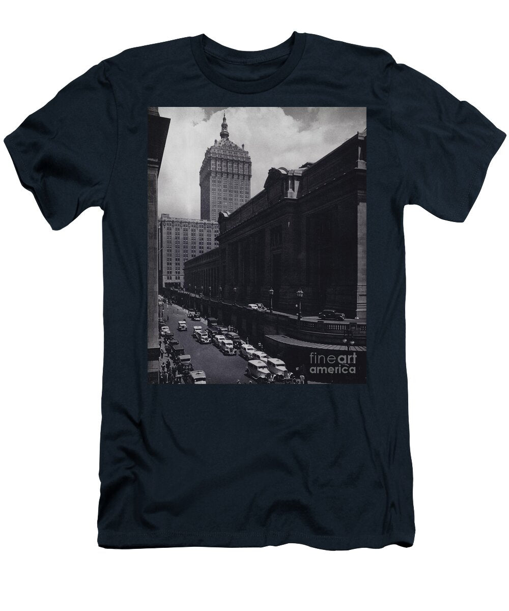 Manhattan West Side of Grand Central Block Mario Bucovich T-Shirt