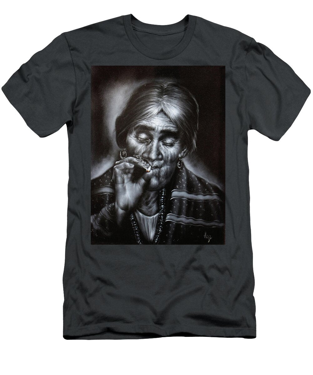 Maria Sabina Poet Smoking By E Felix of Velvetifycom Felix T-Shirt
