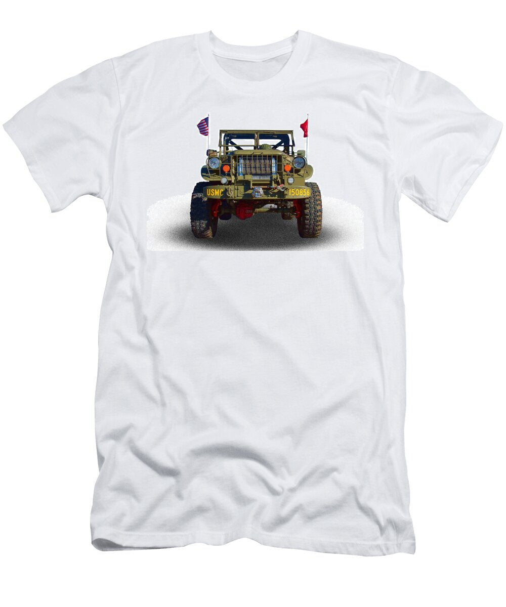 Marine Corp Truck Nick Gray T-Shirt