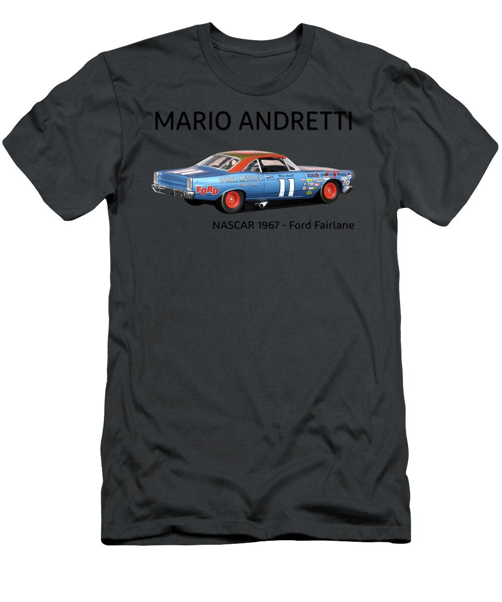 Mario Andretti Nascar 1967 Ford Fairlane Unisex Logo Cheap Logo Love Rune Fornberg T-Shirt