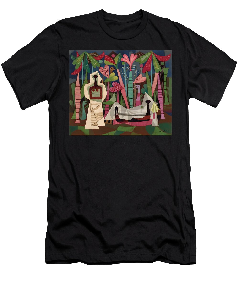 Mario Carreno Figuras En El Palmar Art Hive T-Shirt