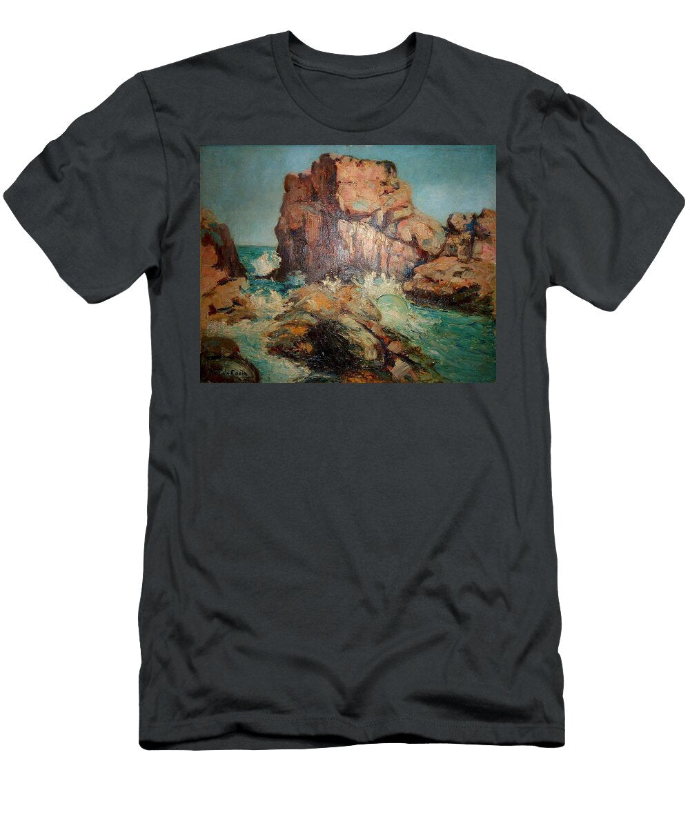 Mario Navarro Da Costa 1883 1931 Seascape with Rocks and Waves 33 X 41 Cm Mario Navarro Da Costa T-Shirt