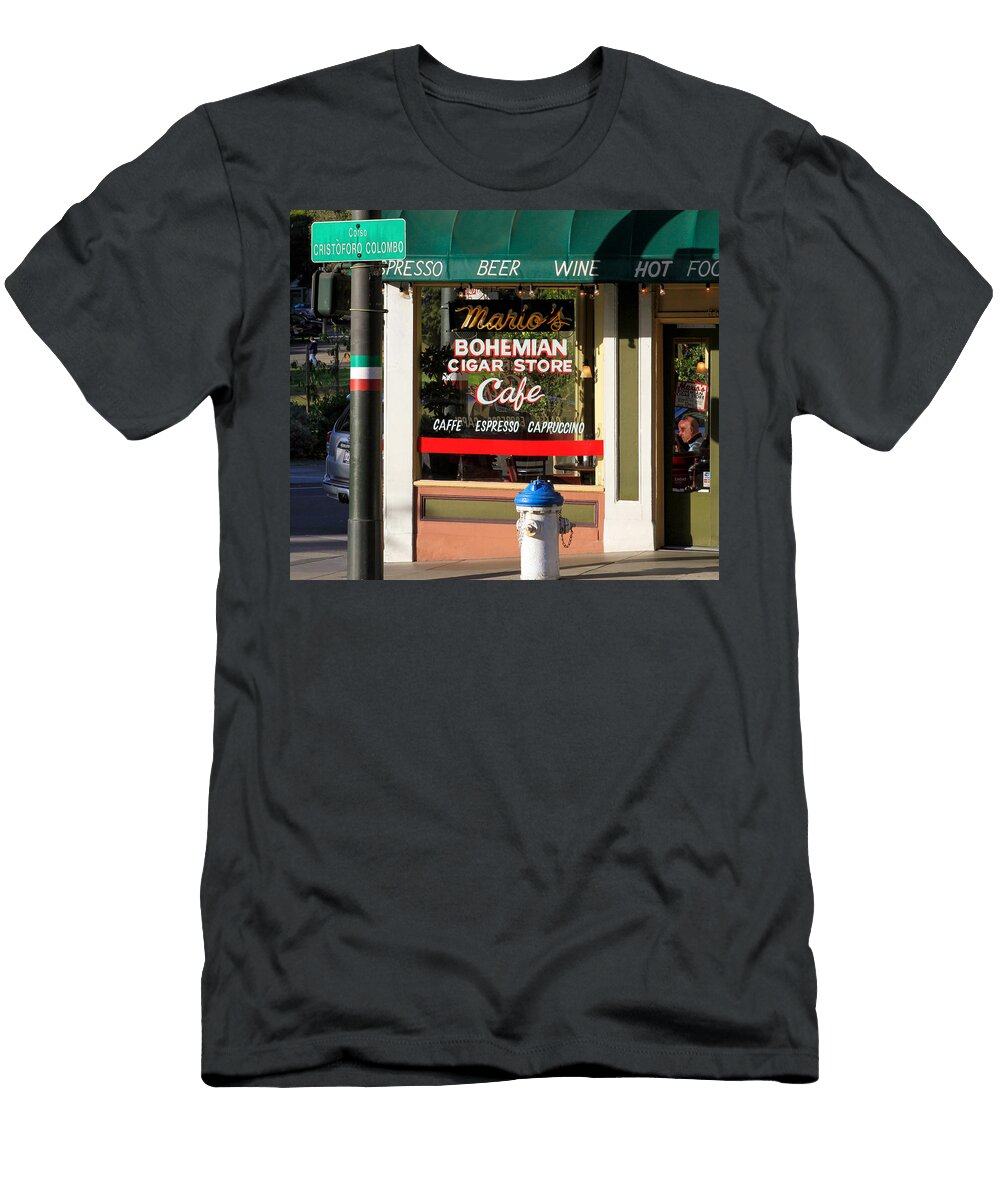 Marios Bohemian Cigar Store Cafe Bonnie Follett T-Shirt