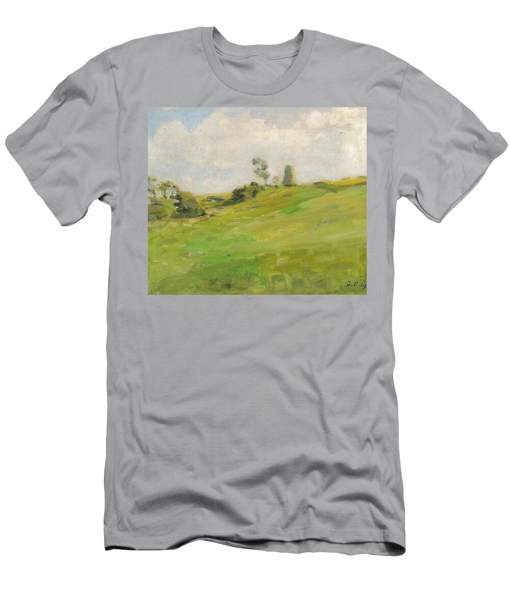 Marklandskab Med Traeer I Horisonten Julius Paulsen Danish T-Shirt