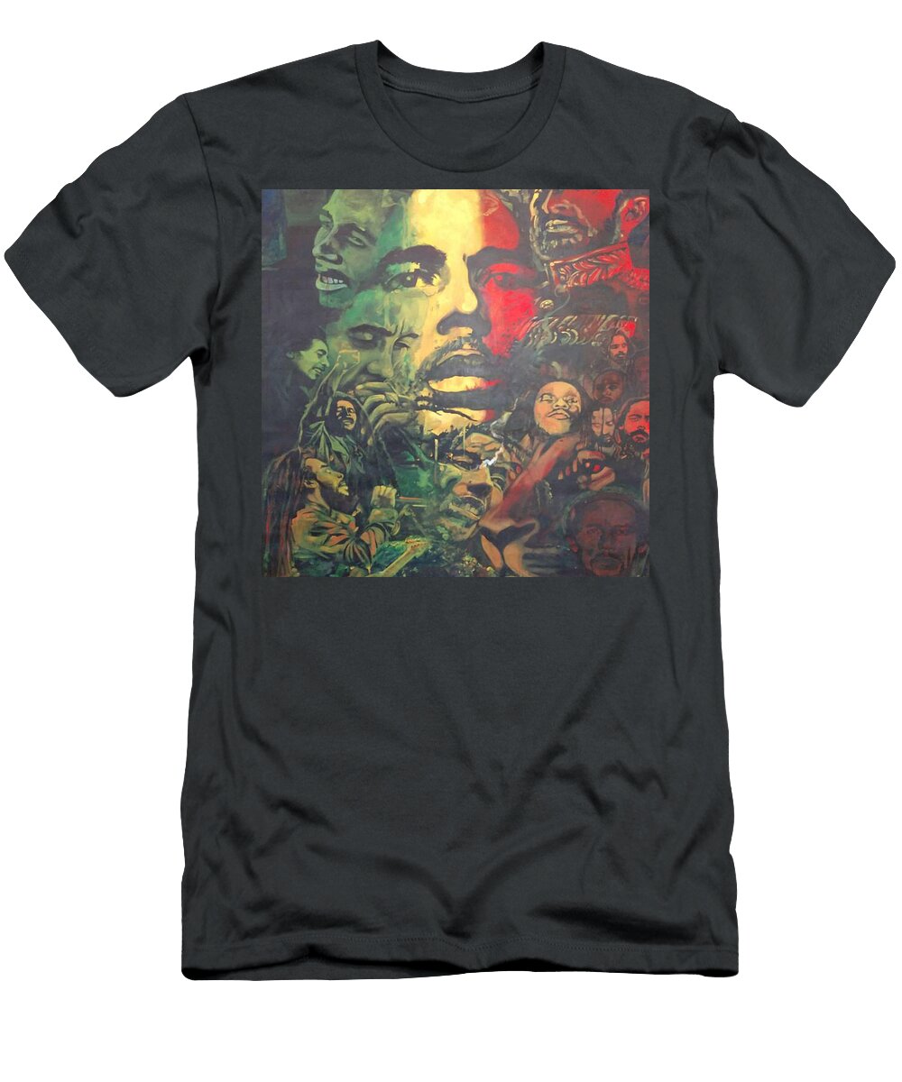 Marley Mural 1 Jacques Kirby T-Shirt