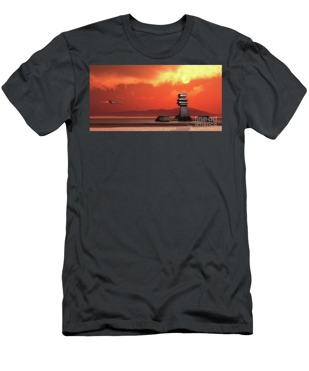Mars Planet Outpost Corey Ford T-Shirt
