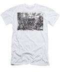 Martin Luther 1483 1546 Writing on the Church Door At Wittenberg in 1517 German School T-Shirt