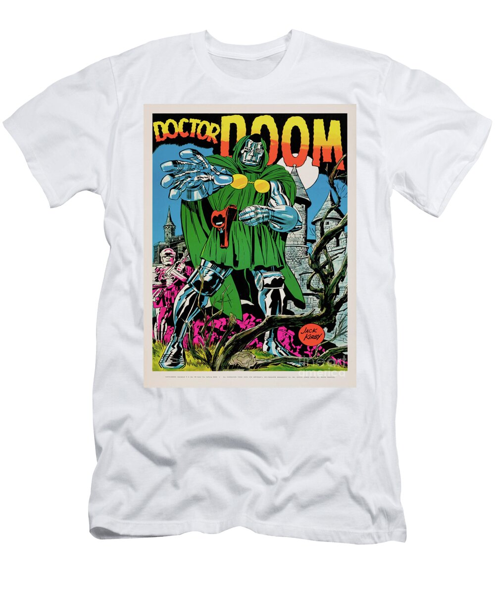 Marvelmania Posters Doctor Doom Marvel 1969 70 Pulp Poster T-Shirt