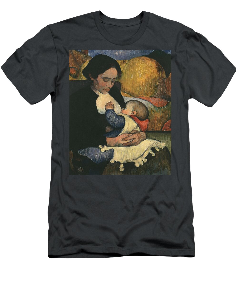 Mary Henry Breastfeeding Her Daughter By Meyer De Haan Mango Art T-Shirt