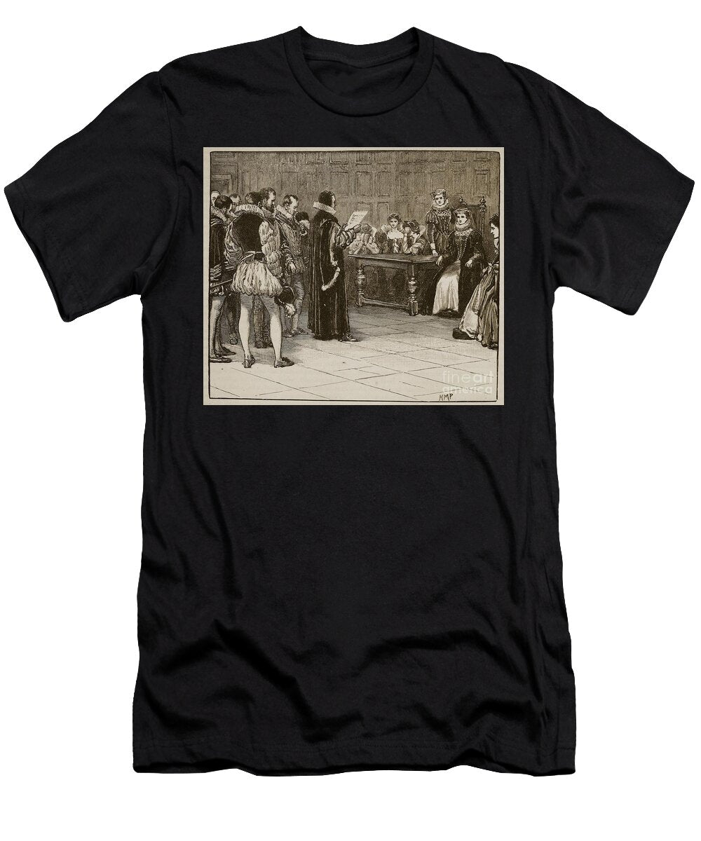 Mary Queen of Scots Receiving Intimation of Her Doom English School T-Shirt