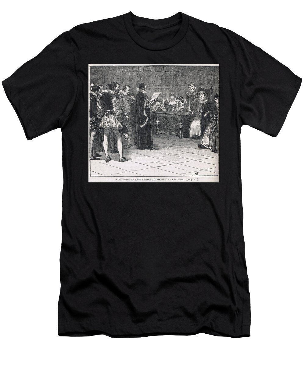 Mary Queen of Scots Receiving Intimation of Her Doom Henry Marriott Paget T-Shirt