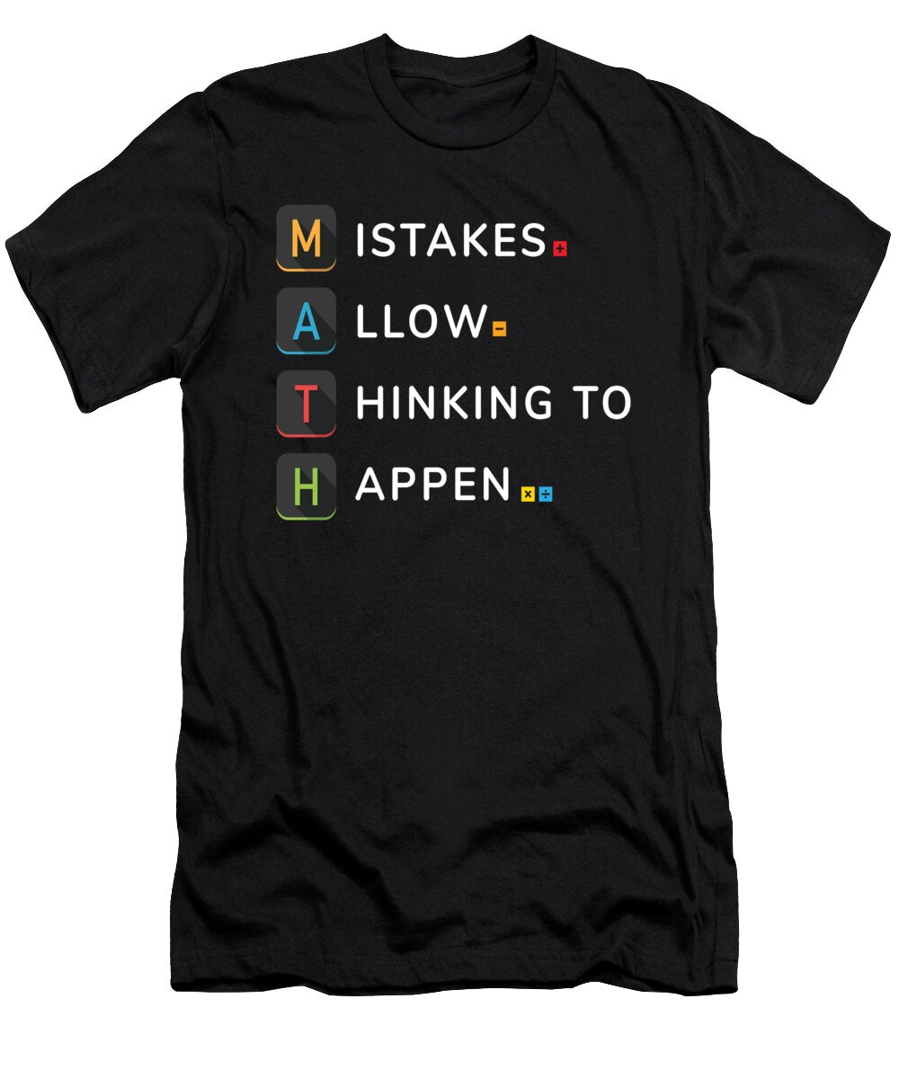 Math Math School Mathematics Moon T-Shirt
