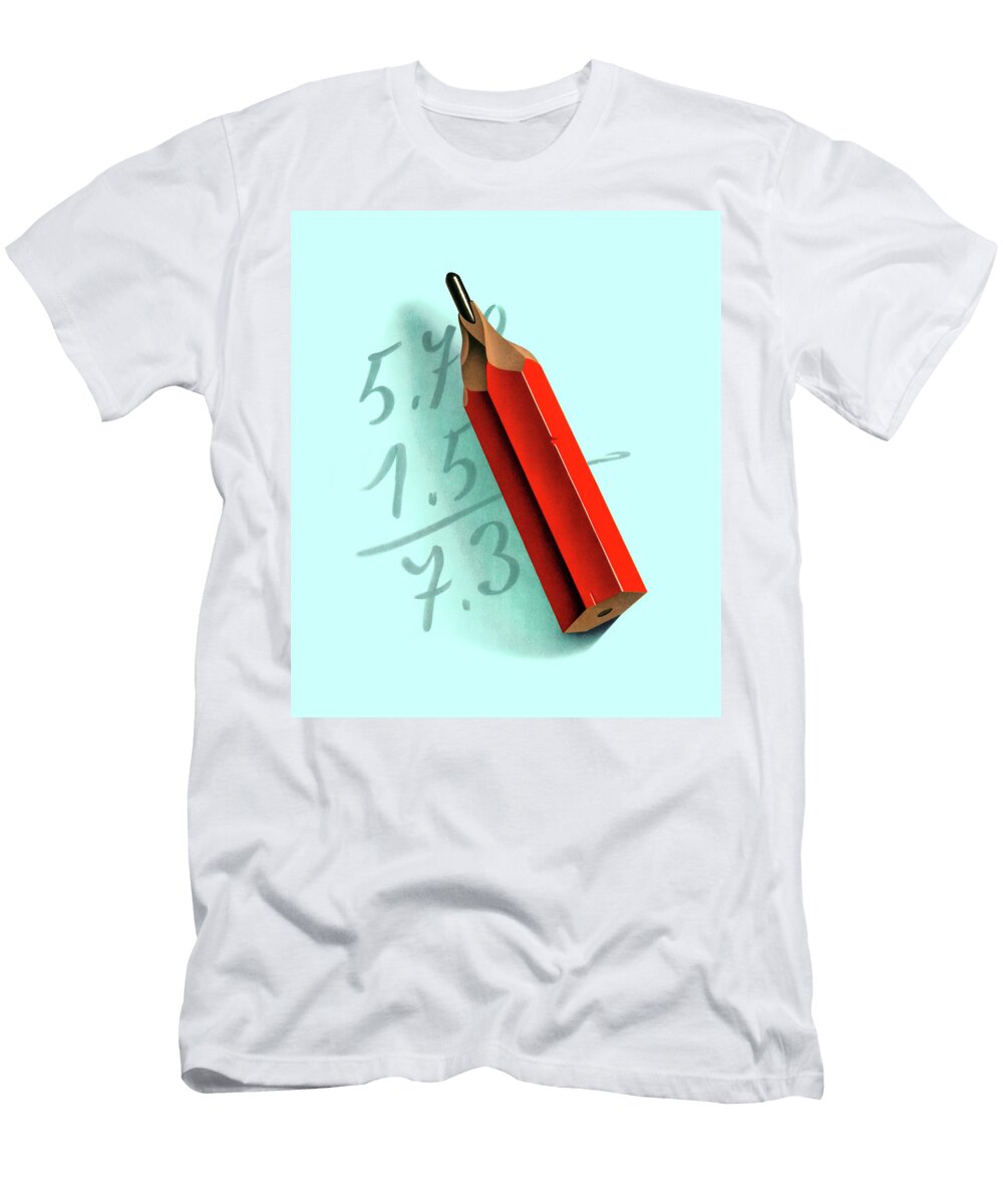 Math Problem and Pencil Csa Images T-Shirt