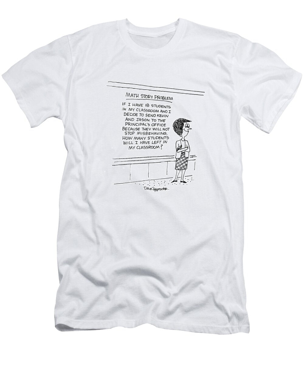 Math Story Problem Dave Carpenter No Index T-Shirt