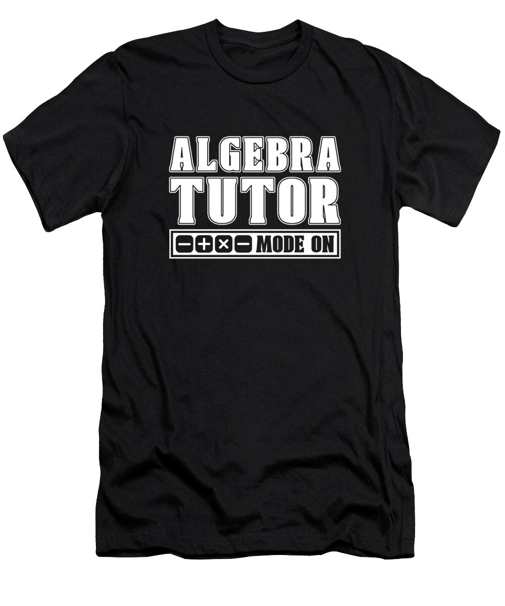 Math Teacher Algebra School Education Educator Math Tutor Crazy Squirrel T-Shirt