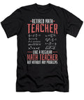 Math Teacher Retired Educator Education School Math Tutor Crazy Squirrel T-Shirt