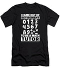 Math Teacher Retired School Educator Education Math Tutor Crazy Squirrel T-Shirt