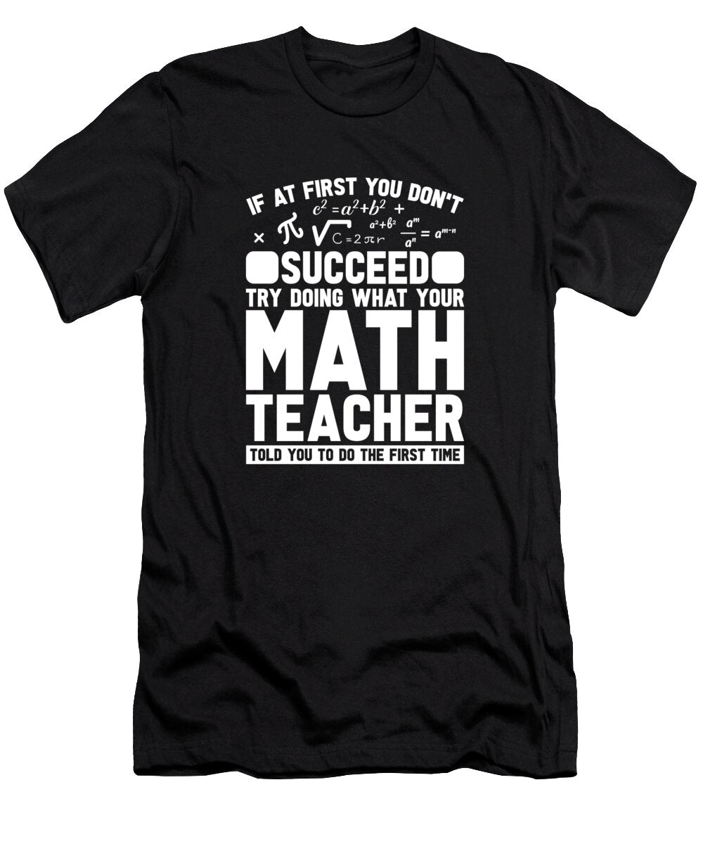 Math Teacher Sarcastic Education School Educator Math Tutor Crazy Squirrel T-Shirt