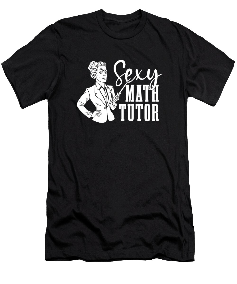 Math Teacher Sexy School Educator Education Math Tutor Crazy Squirrel T-Shirt