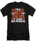 Math Teacher Wheelchair Education Educator Math Tutor Crazy Squirrel T-Shirt