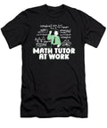 Math Teacher Work Education Educator School Math Tutor Crazy Squirrel T-Shirt