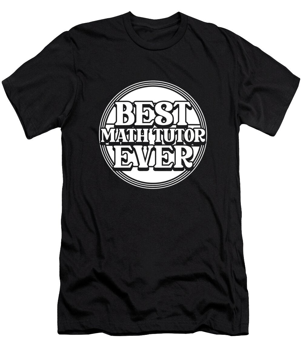 Math Tutor Education Educator Teacher Best Math Tutor Crazy Squirrel T-Shirt