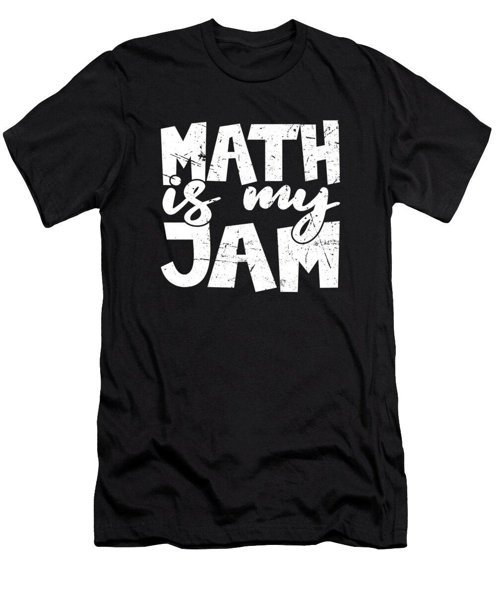 Math Tutor Educator Education School Teacher Math Is My Jam Crazy Squirrel T-Shirt