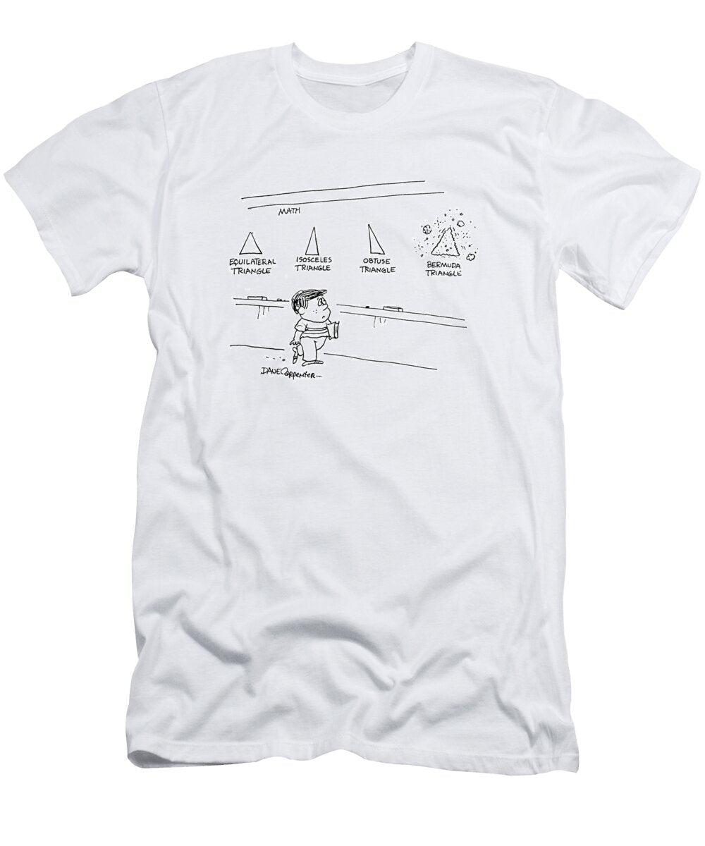 Mathematics Lesson Equilateral Triangle Isoceles Dave Carpenter No Index T-Shirt