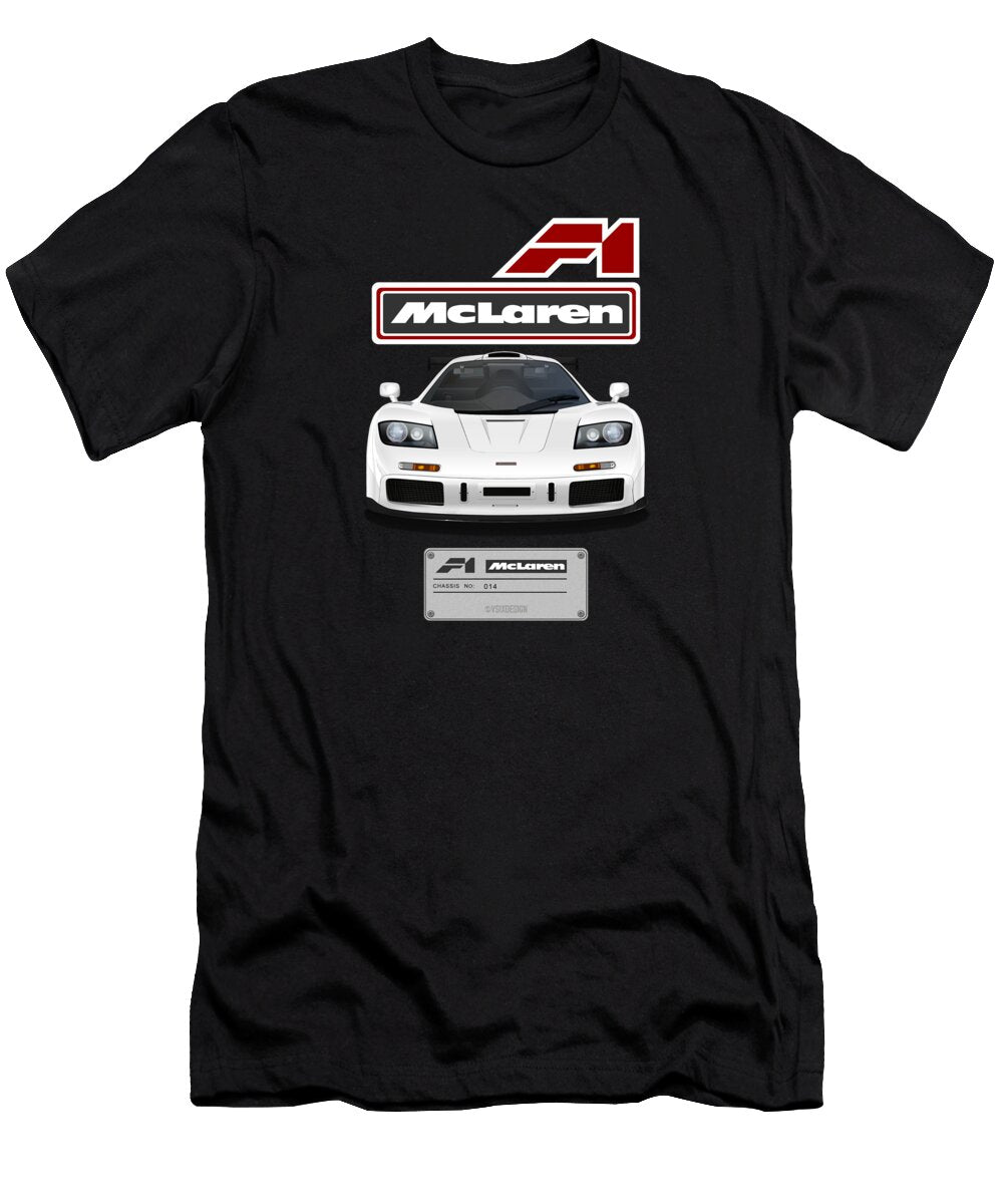 Mclaren F1 014 Ibis White Ex Yellow Brunei Michael Mccord T-Shirt