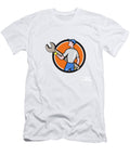 Mechanic Carrying Giant Spanner Circle Cartoon Aloysius Patrimonio T-Shirt