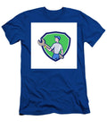 Mechanic Carrying Giant Spanner Crest Cartoon Aloysius Patrimonio T-Shirt