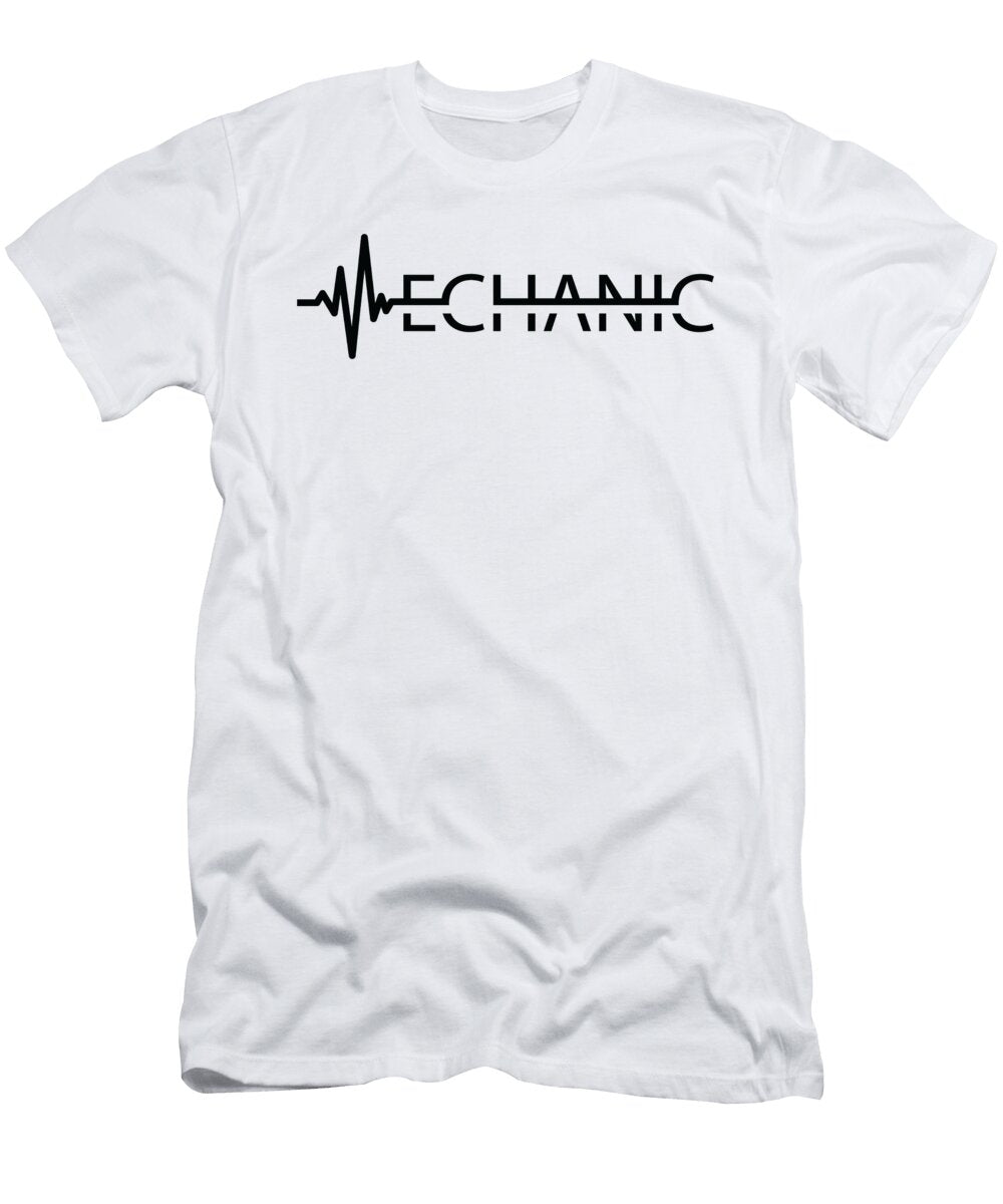 Mechanic Heartbeat Car Technician Workshop Garage Toms Store T-Shirt