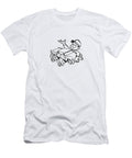 Mechanic Holding Wrench and Undersized Car on Lap Csa Images T-Shirt