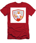 Mechanic Holding Wrench Crest Retro Aloysius Patrimonio T-Shirt