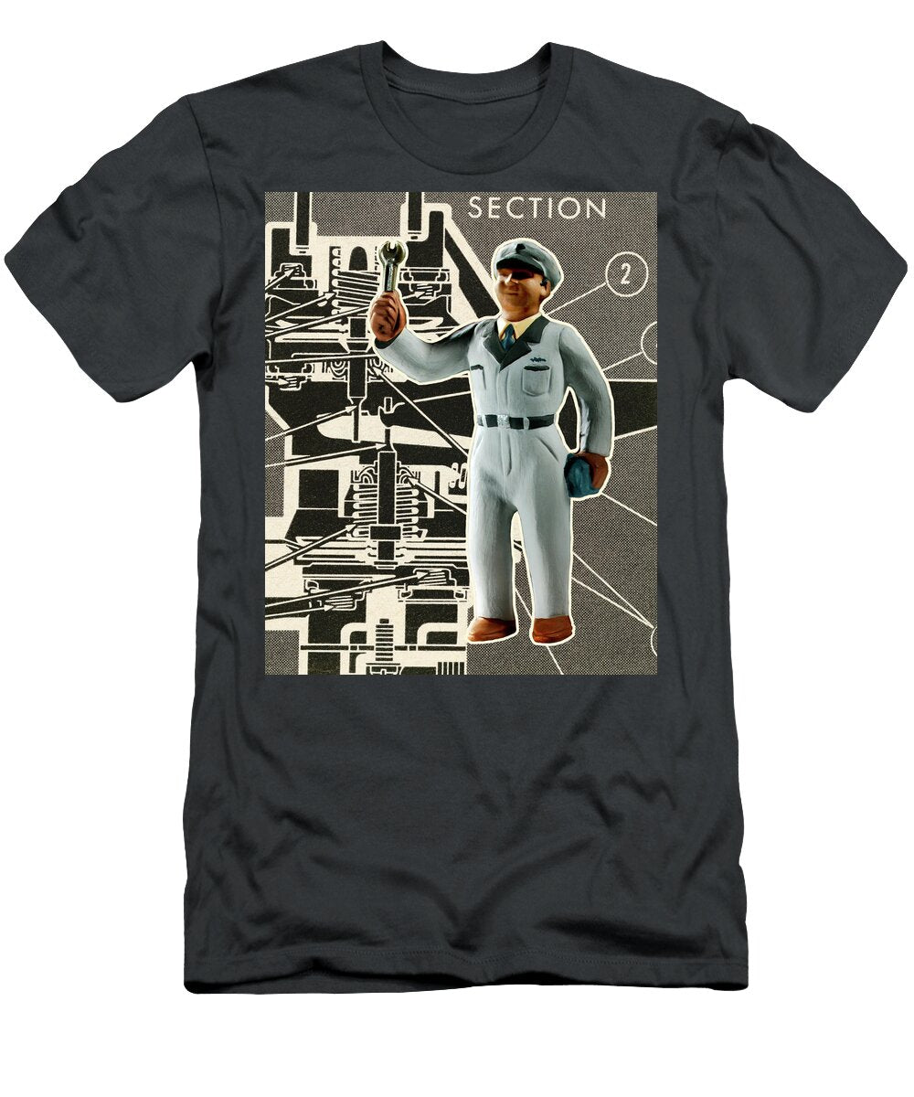 Mechanic Holding Wrench Csa Images T-Shirt