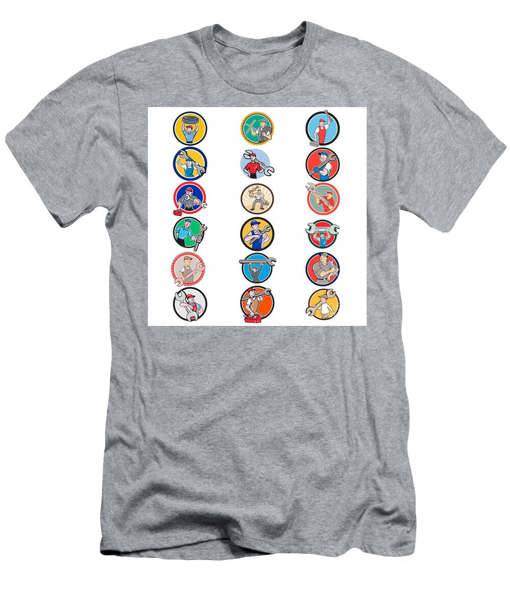Mechanic Icon Circle Set Aloysius Patrimonio T-Shirt