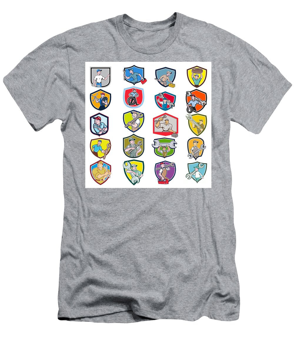 Mechanic Icon Crest Set Aloysius Patrimonio T-Shirt