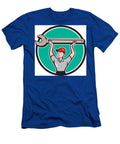 Mechanic Lifting Giant Wrench Circle Cartoon Aloysius Patrimonio T-Shirt