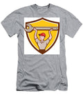 Mechanic Lifting Giant Wrench Crest Cartoon Aloysius Patrimonio T-Shirt
