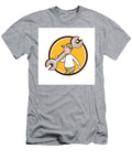 Mechanic Monkey Wrench Walking Circle Cartoon Aloysius Patrimonio T-Shirt